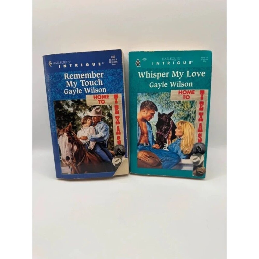 2 Book Lot Gayle Wilson Whisper My Love Remember My Touch Romance Novels